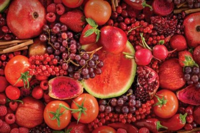 овочі фрукти червоний колір
